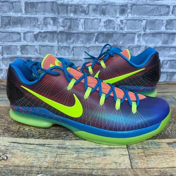 Nike KD V 5 Elite EYBL Multicolor 2013 Basketball 585386-900 Mens Size 15 New - Picture 2 of 8